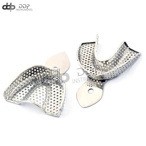 Dental Impression Trays Perforated Set Of 2 Pcs XL Size Surgical - Picture 1 of 3