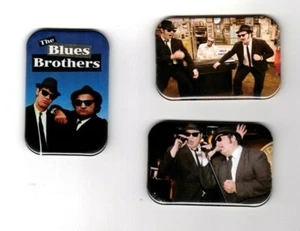MAGNETE FRIGORIFERO THE BLUES BROTHERS 3 2""X3"" CON ANGOLO ARROTONDATO - Foto 1 di 5