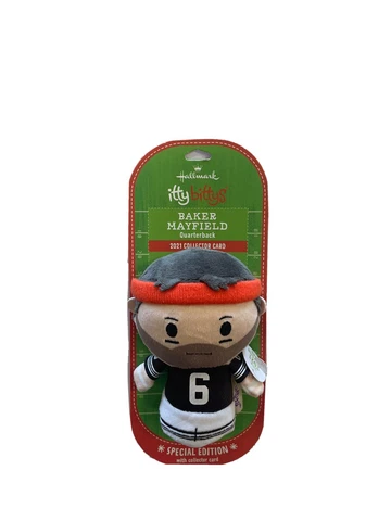 Hallmark Itty Bittys - BAKER MAYFIELD NFLPA Cleveland Browns Special Edition NEW Cover