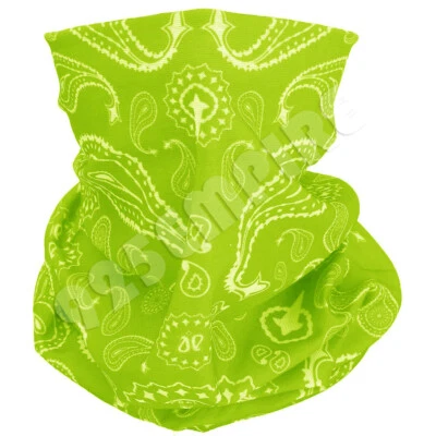 Lote de 3/6/12 PIEZAS Cuello Polaina Tubo Bandana Paisley Motocicleta Bicicleta Esquí Máscara Facial Foto 1 de 4