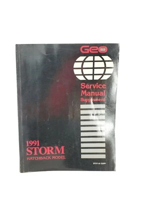 Geo Storm 1991 modelo hatchback manual de servicio suplemento libro de reparación Foto 1 de 4