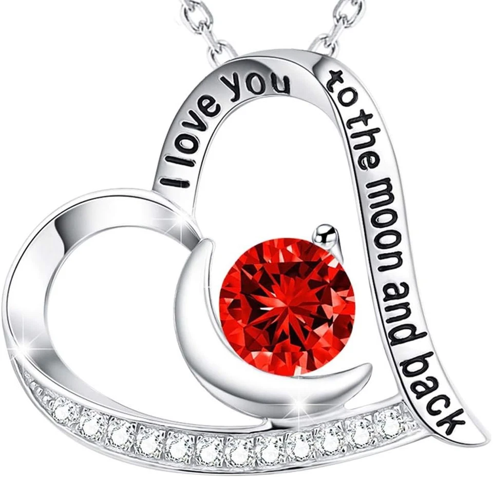 Collar para Mujer Navidad Cumpleaños Regalos Te Quiero a la Luna y Espalda Foto 1 de 1