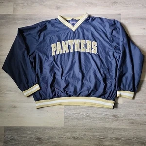 Vintage 90s Champs Pitt Panthers Windbreaker​ Pullover Jacke Blau Gold Gr. XXL - Bild 1 von 16