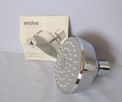 Cabezal de ducha Evolve función única 1,5 GPM cabezal de ducha gris acabado cromado spray... Foto 1 de 4