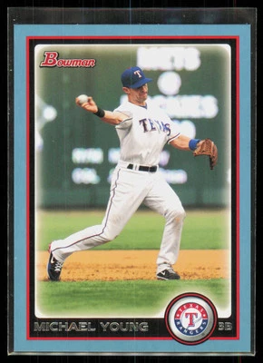 2010 Bowman Blue Michael Young /520 Texas Rangers #76 - Image 1 of 2