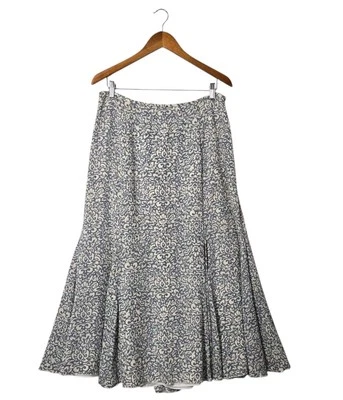 Falda midi acampanada Sundance 100 % seda talla 14 gris marfil forrada LEER  Foto 1 de 4
