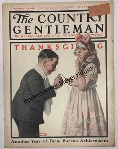 November 19, 1921 Country Gentleman Magazine - Norman Rockwell Cover - Picture 1 of 6