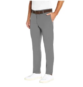 NWT Banana Republic Flat Front Pant Slim Fit 40 x 29 Grey Gray Stretch Wicking - Picture 1 of 7