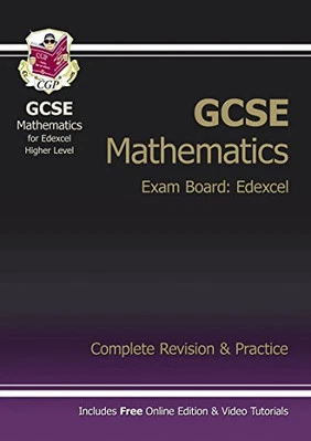GCSE Maths Edexcel Complete Revision & Practice with online edit... by CGP Books - Image 1 of 2