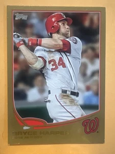 2013 Topps Bryce Harper #'d 1319/2013 Washington Nationals Gold Card #369 - Picture 1 of 2