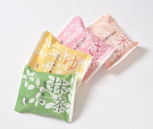 Yojiya Sapone Cosmetico Naturale Set 4pz 50gx4 Matcha Sakura Yuzu Crusca di Riso Giappone - Foto 1 di 5