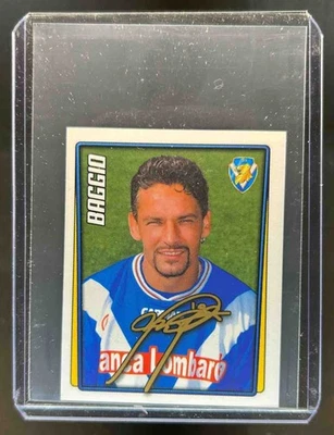 Pegatinas Calcio Merlín 2002 Roberto Baggio Gold Signature #68 Foto 1 de 2