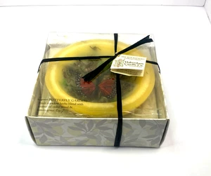 Habersham Candle Co Wax Pottery Vessel Butterfly Garden Flameless Candle Cedar - Picture 1 of 21