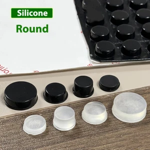 Almohadillas autoadhesivas para pies de silicona para parachoques parachoques muebles redondos 8-20 mm - Imagen 1 de 47