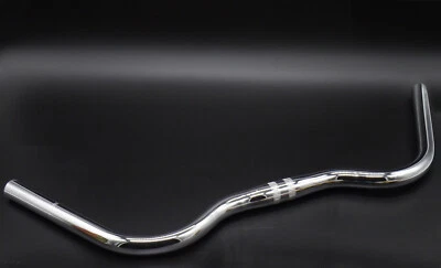 VELO EXQUISIT BICICLETTA SQUISIT peridonneur semibruciatore manubrio argento lucido acciaio 550 mm - 25,4 mm