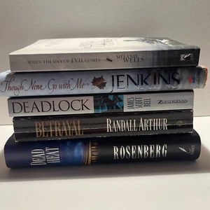 Lot Of 5 Religious Drama Novels (used) (Wells, Jenkins, Bell, Arther, Rosenberg) - Picture 1 of 17