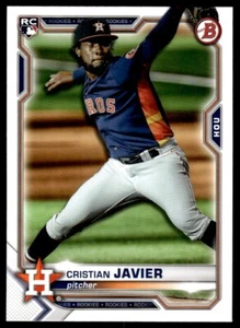 2021 Bowman Cristian Javier Rookie Houston Astros #83 . - Picture 1 of 2