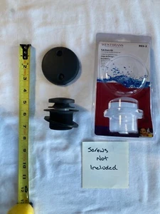 Westbrass R93-2-62 Tub Drain Body Kit, 1-1/2” Tip-Toe Mechanism, Matte Black - Picture 1 of 6