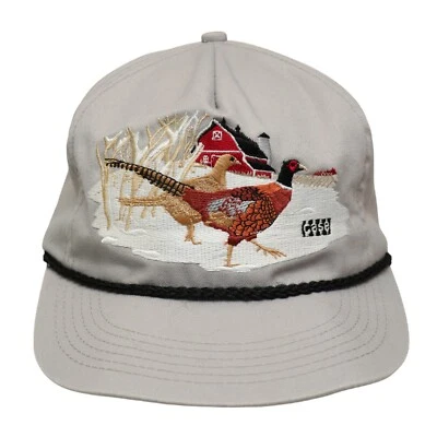 Sombrero CASE Snap Back, Faisanes, Granero Rojo, Paisaje Nevado K-productos Hecho en EE. UU. Foto 1 de 4