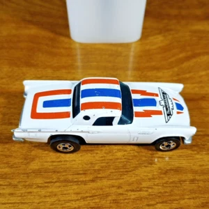 Hot Wheels Vintage Flying Colors '57 T-Bird White BW Blackwall Hong Kong 1978 - Picture 1 of 6