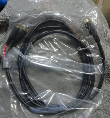 OLD SCHOOL ZAPCO SLDIN.06 DIN TO RCA CABLE ORIGINAL OEM FROM ZAPCO LAST ONE!!!! - Image 1 of 4