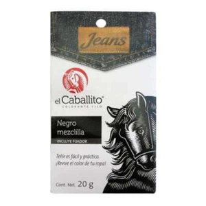 Farbstoff oder Kleiderfarbe EL CABALLITO de ARABOLA Farbe SCHWARZ MISCHUNG - Bild 1 von 4