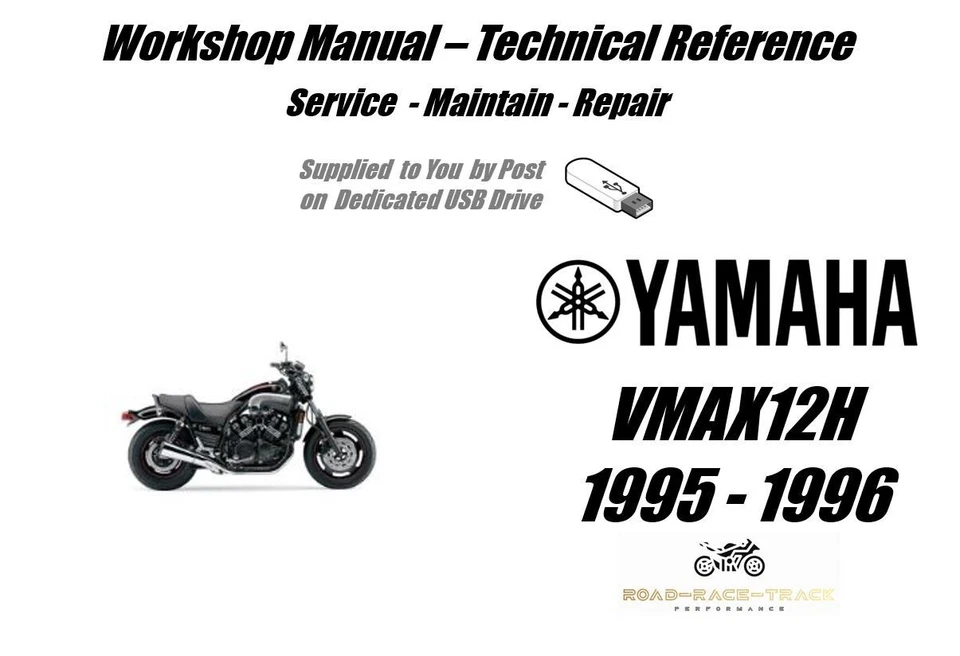 Yamaha VMAX12H V MAX 12 H  VMX12 Service Repair Workshop Manual USB  1995 - 1996 - Image 1 of 4