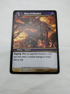 Pact Of Shadow Wow TCG Fires Of Outland Rare 59/246 - Picture 1 of 10