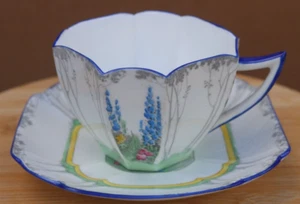 (944) Shelley - Queen Anne -  My Garden - Cup & Saucer VGC Free P&P in UK - Picture 1 of 15