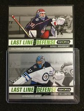2019 U.D. Synergy Hockey Last Line of Defense Hellebuyck LD-3/Bobrovsky LD-9🏒