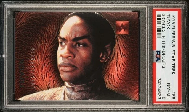 1996 Skybox TUVOK 30 Years of Star Trek DOPPLEGANGER Foil PSA 8 Highest Pop 1 - Image 1 of 1