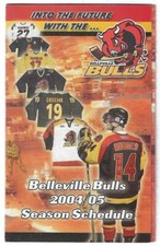 2004-05 Belleville Bulls OHL Hockey Schedule !!! Royal Lepage