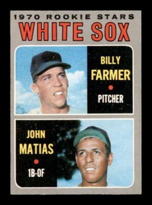 1970 O-Pee-Chee #444 Billy Farmer/John Matias White Sox Rookies EX/EX+ X2890641