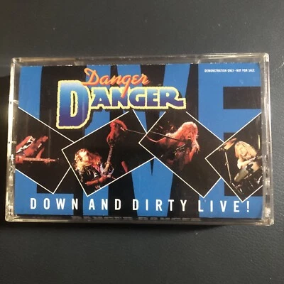 DANGER DANGER DOWN AND DIRTY LIVE! Ultra Rare Promo Cassette 1990 mint - Image 1 of 4