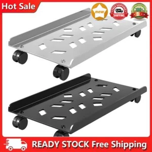Mobile CPU Stands with Rolling Caster Wheels Steel Desktop Stands Fits Most PC - Afbeelding 1 van 14