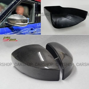Real Carbon Fiber Side View Mirror Cover Caps For Range Rover Sport 2014-2022 - Bild 1 von 5