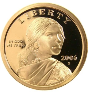 2006 S Sacagawea/Native American Dollar Deep Cameo Gem Proof - Picture 1 of 2