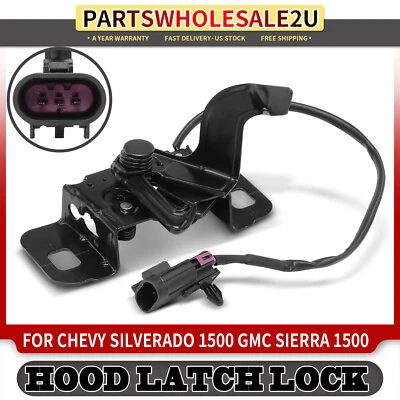 Замок защелки переднего бокового капота с 3 контактами для Chevrolet Silverado 1500 2014-2018 - Изображение 1 из 4
