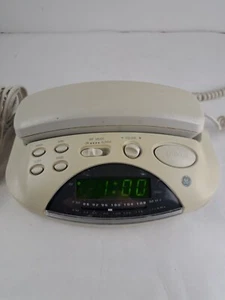 Vintage GE General Electric Alarm Clock Phone Radio 2-9291A Telephone LCD AM/FM - Picture 1 of 10