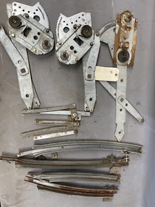 1967 1968 Chevy Impala 4 Door Window Regulators Tracks Buick Electra Olds 88 OEM - Picture 1 of 11