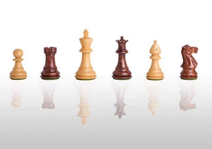 The Classic Chess Set - Pieces Only - 3.0" King - Golden Rosewood - Picture 1 of 12