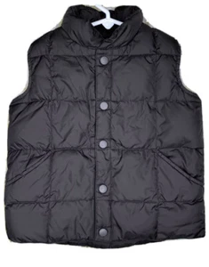 Lands End boys unisex Down Puffer Vest Black Size Small 4 GUC - Picture 1 of 3
