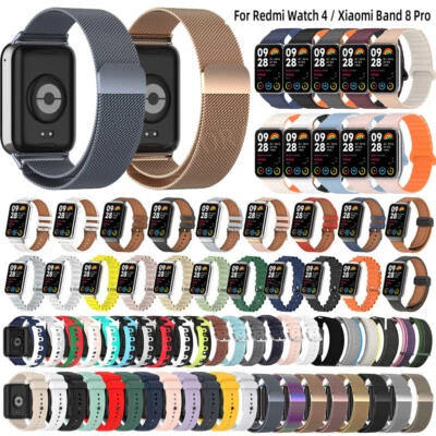 Leder Edelstahl Nylon Armband für Xiaomi Mi Band 8 9 Pro Smart Watch Silikonband - Bild 1 von 4
