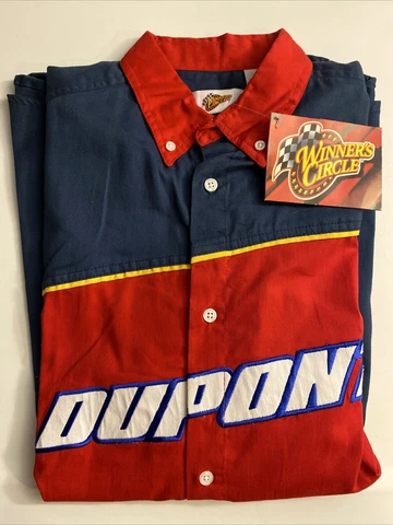 Jeff Gordon DuPont Winners Circle Button down Shirt LG New Tags Cover