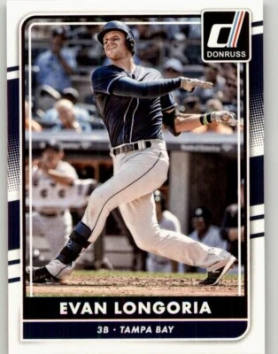 2016 Donruss Evan Longoria #142 Tampa Bay Rays - Image 1 of 2