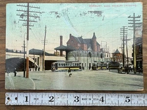 Antique Postcard Roxbury Massachusetts Roxbury Crossing Posted 1909 - Picture 1 of 2