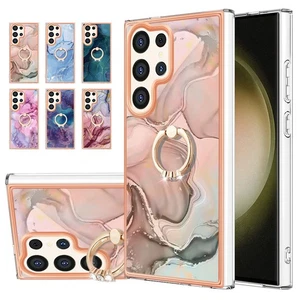 Schutz Hülle für Samsung A55 A16 A73 S23 S24 Ultra Plus FE Glitzer Ring TPU Case - Bild 1 von 30