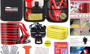 Kit de emergencia en carretera para automóvil, con cables de puente kit automotriz, seguridad para automóvil - Imagen 1 de 8