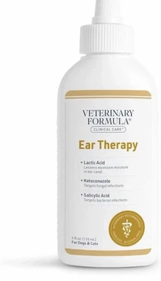 Gotas para los oídos para gatos perros infección tratamiento antibiótico medicina levadura hongo ITC 4 OZ Foto 1 de 4