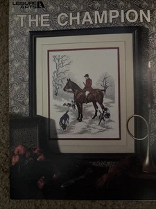 Cross Stitch The Champion Fox Hunt Design Chart Leisure Arts Leaflet 2150 New - Picture 1 of 2